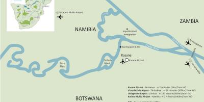 Karte kasane Botsvāna
